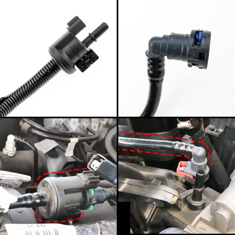 TADYAO خرطوم بخار الوقود مع ملف لولبي للتطهير مناسب لفورد موستانج 2-Door 2.3 Ecoboost 2015-2019 استبدال FR3Z-9G297-H - Image 5